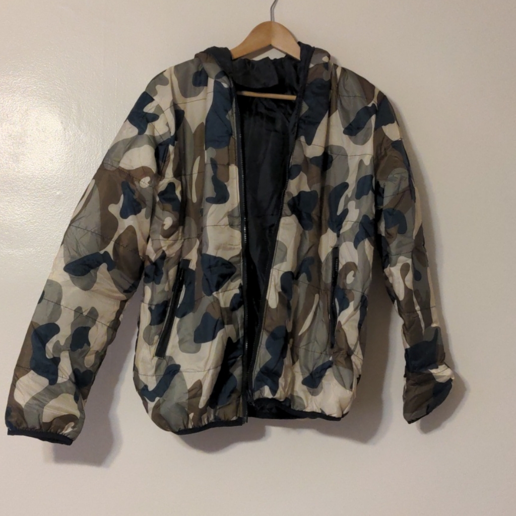 Thin Style Camo Coat Full Zip